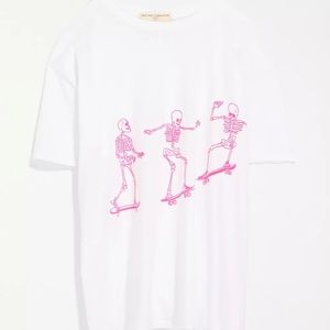 Project Social T Skate board Skeletons Tee